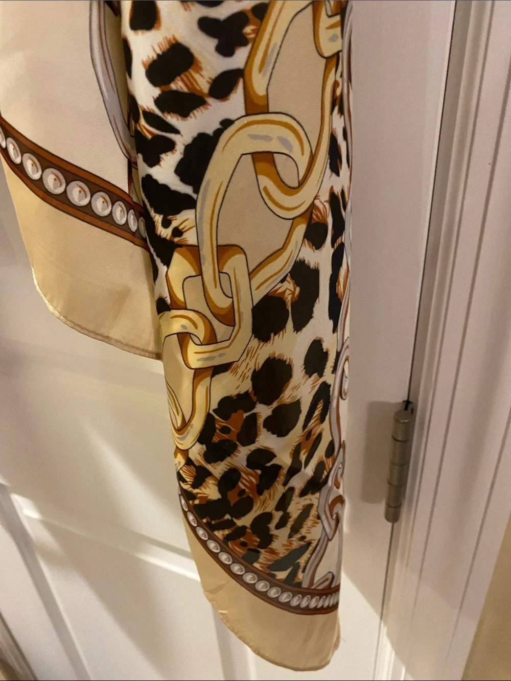Jessica McClintock Huge Silky Versace Inspired Print Wrap Scarf NWT